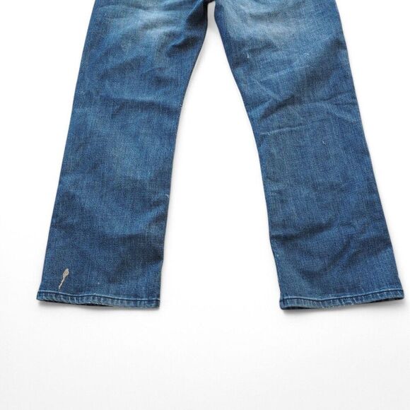 T.K. Axel Slim Boot Distressed Paint Splatter Medium Wash Jeans Men's 34 x 30 - Picture 6 of 12